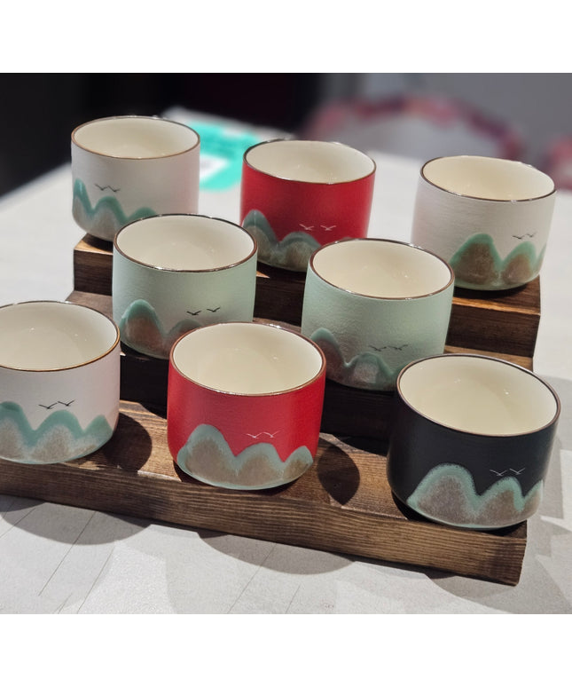 Ceramic Mountain Espresso Cups