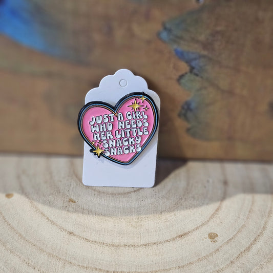 Her little snacky snacks * Enamel Metal Pin