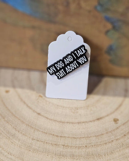 My Dog & I * Enamel Metal Pin